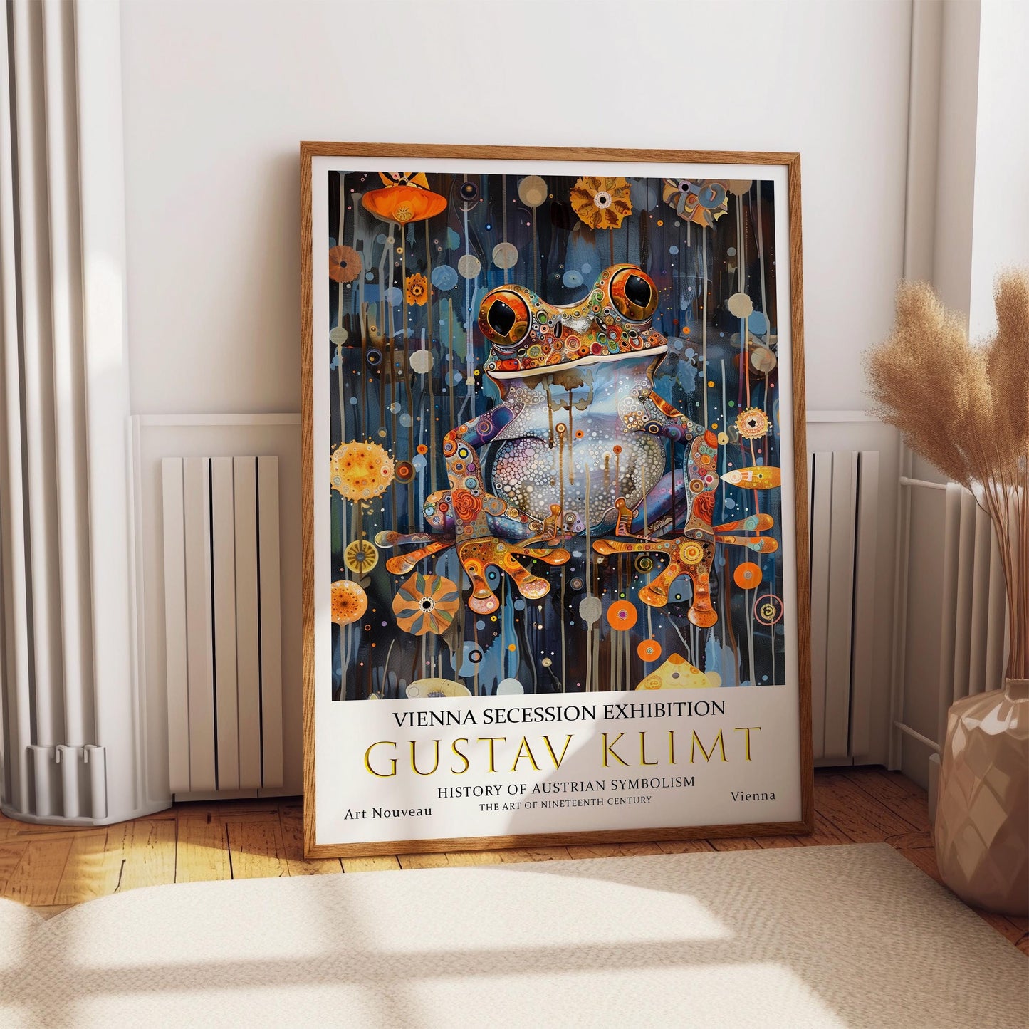 Gustav Klimt Art Nouveau Poster – Klimt Frog Artwork On Premium Paper Print