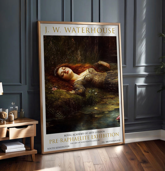 Ophelia Art Print: John William Waterhouse Pre-Raphaelite Poster