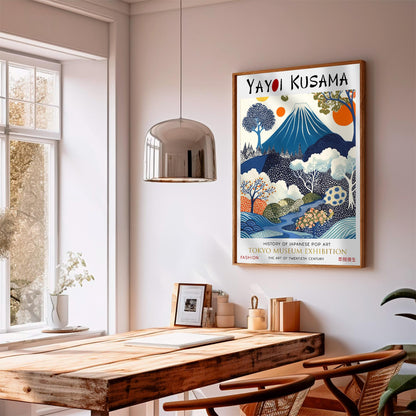 Yayoi Kusama Mount Fuji Print Wall Art Picture Poster