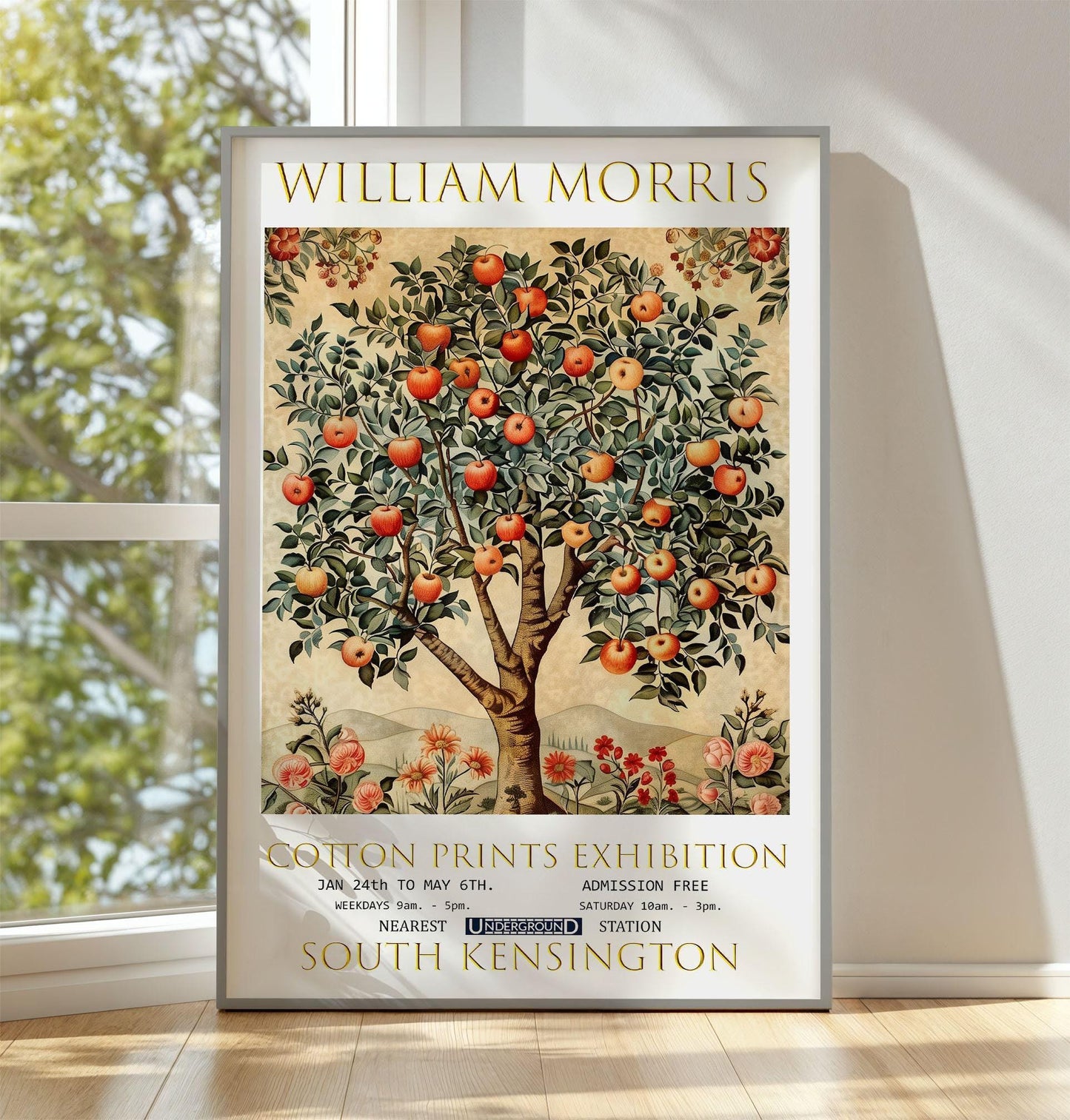 William Morris Print - Vintage Floral Print on Premium Matte Paper | Botanical Wall Art