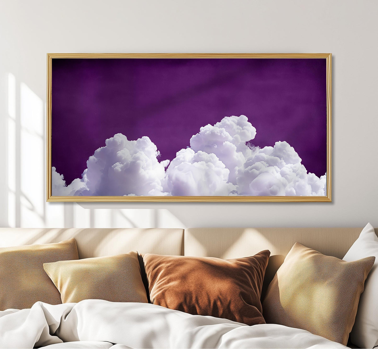 Purple Cloud Art Print: Moody Sky Panoramic Wall Art