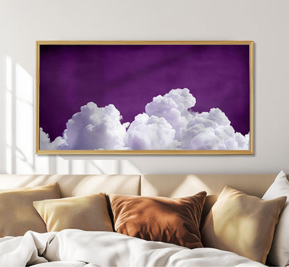 Purple Cloud Art Print: Moody Sky Panoramic Wall Art