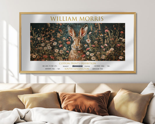 Vintage William Morris Panoramic Print – William Morris Poster – Hare Print