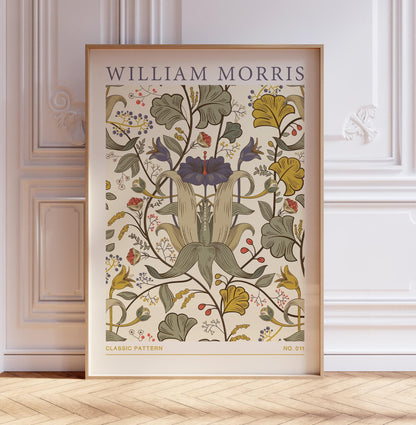 William Morris Poster - Vintage Wall Art | Botanical Exhibition Print on Luxury Matte Paper