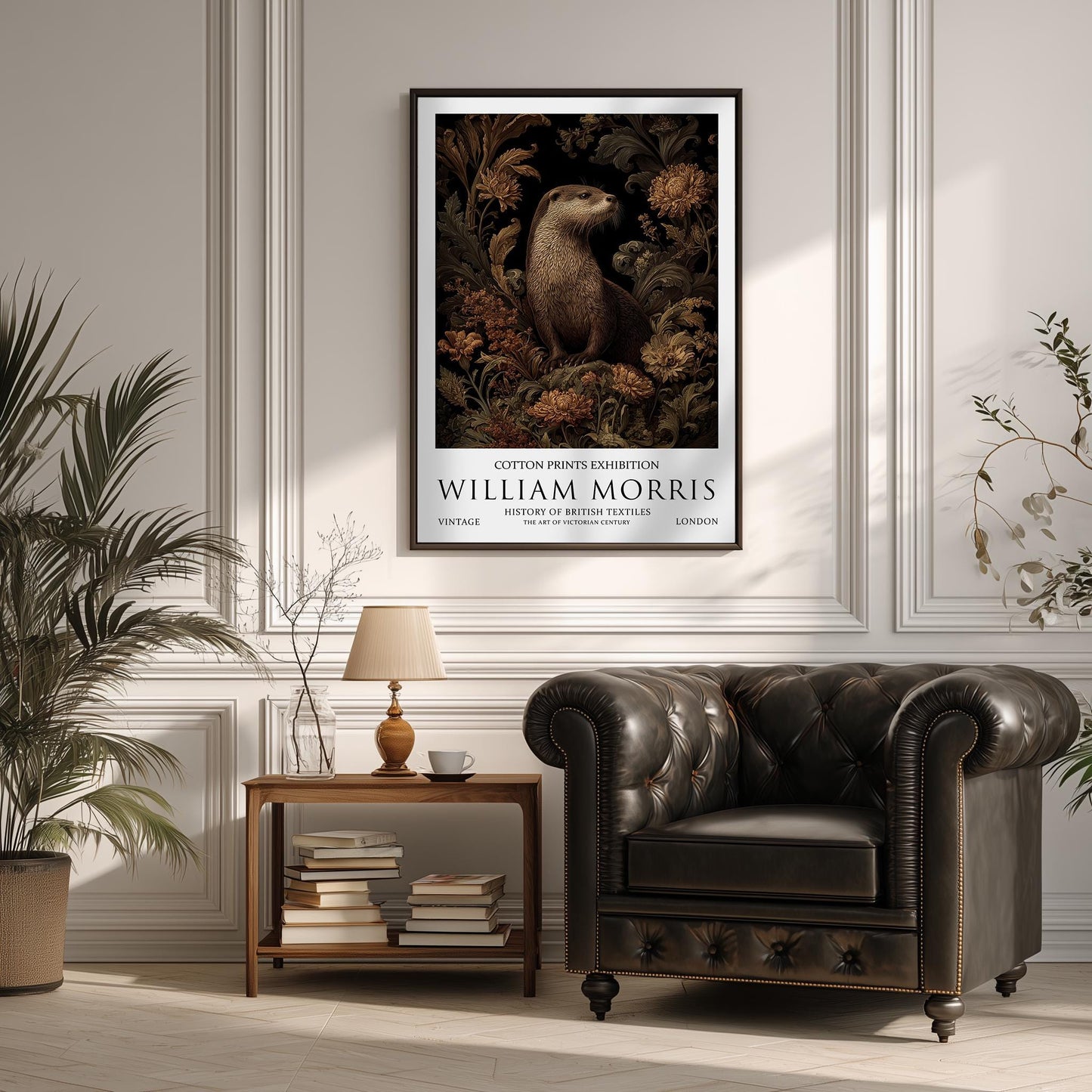 Print, William Morris Otter, Botanical Floral Wall Art, Vintage Illustration