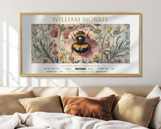 William Morris Bee Panoramic Print – William Morris Poster