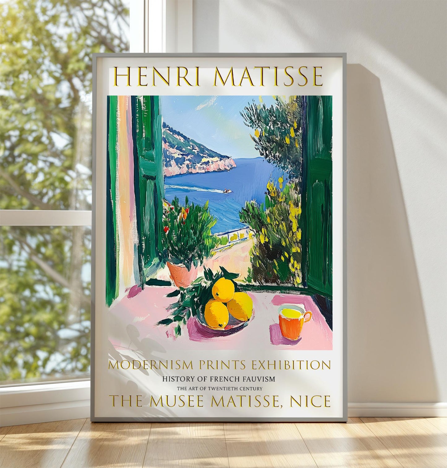 Henri Matisse Print: Open Window, Mediterranean Fauvism Art