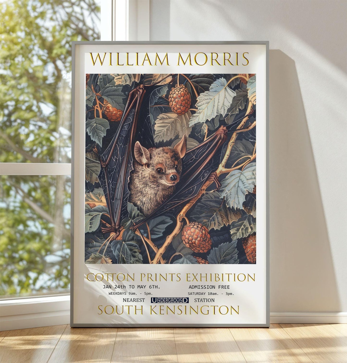 William Morris Print – Vintage Textile Design | Botanical Wall Art Poster
