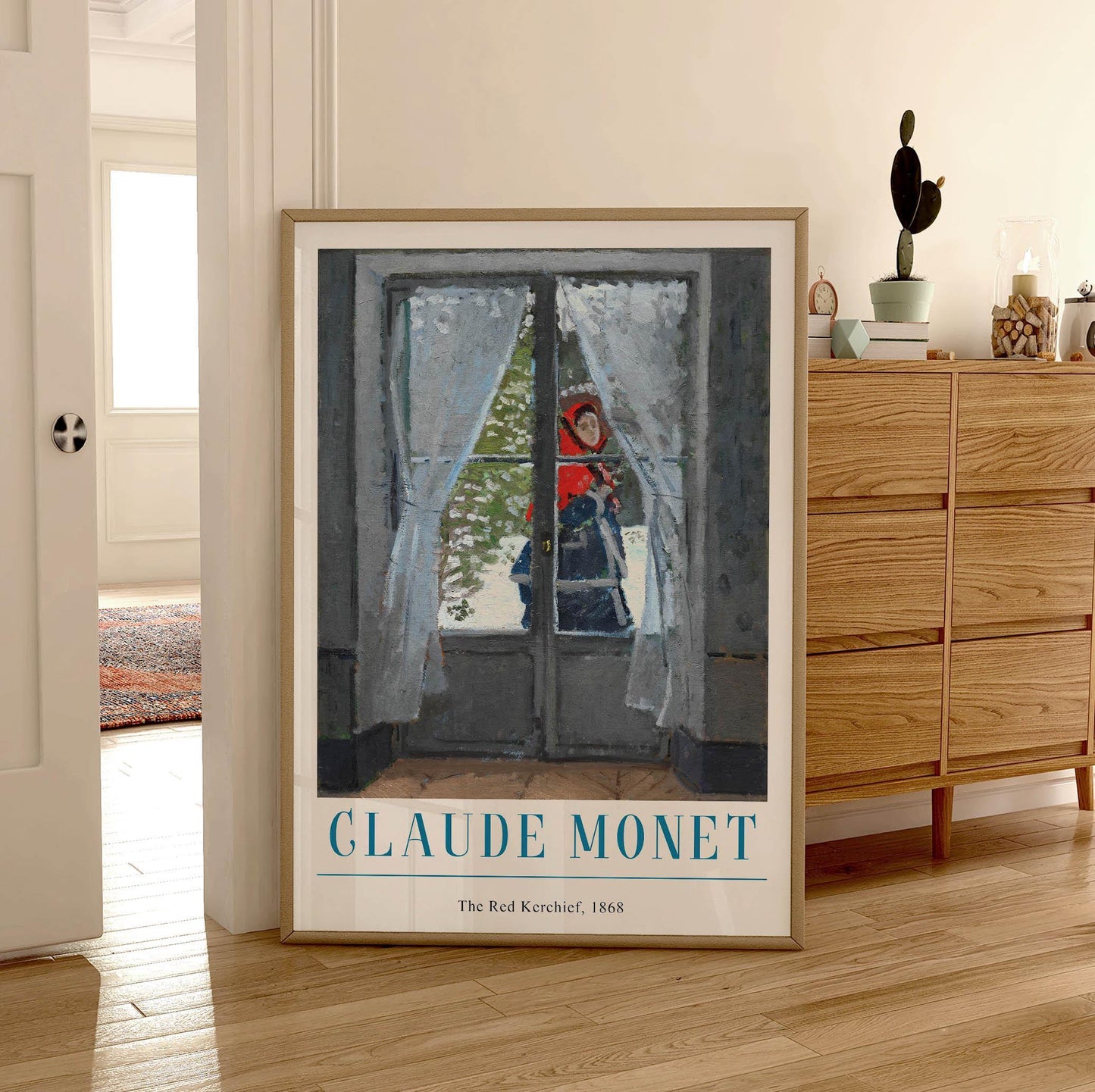 Monet "The Red Kerchief" Print: French Impressionist Wall Art