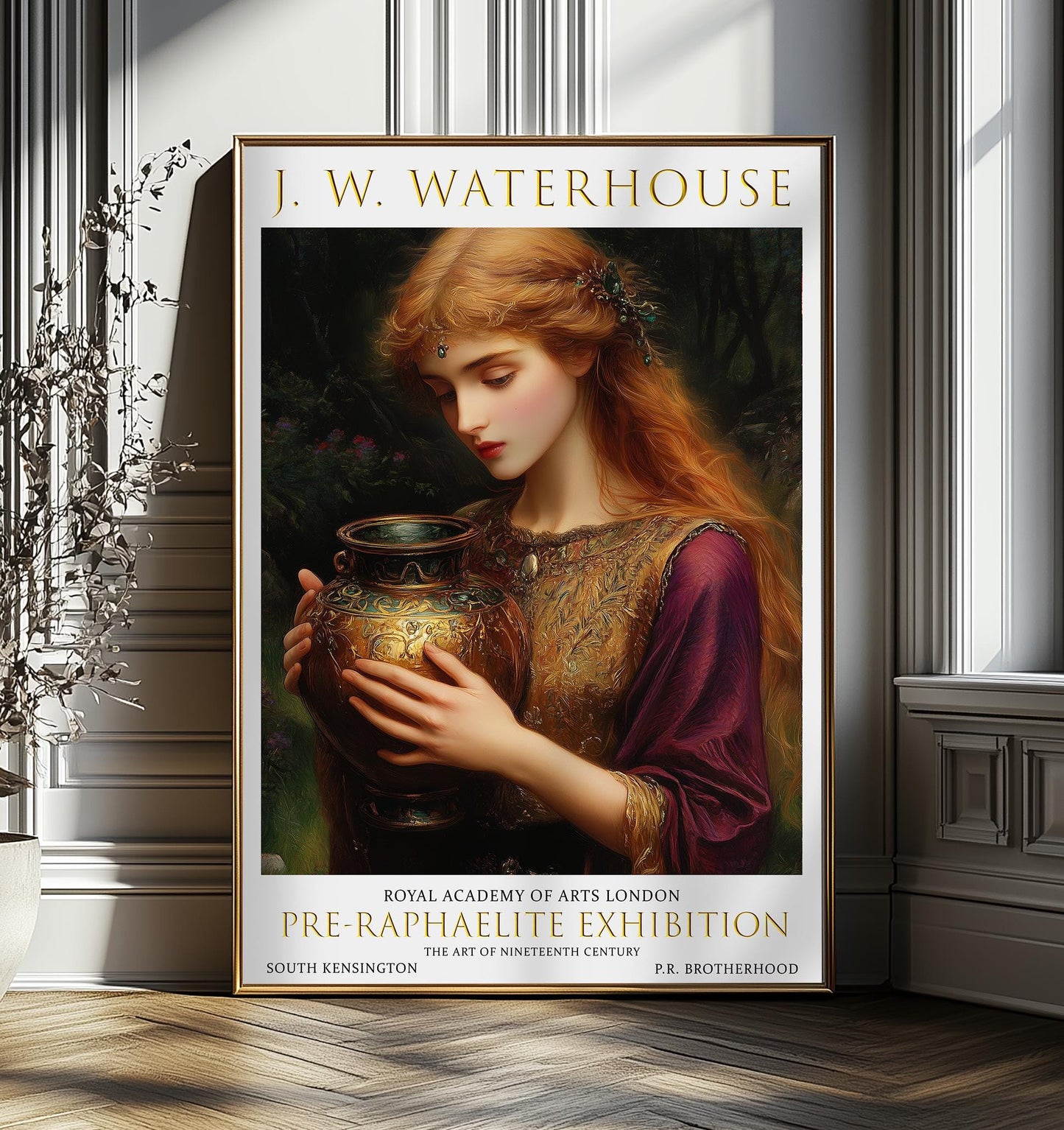 Art Print, Pandora by John William Waterhouse, Pre-Raphaelite Wall Art