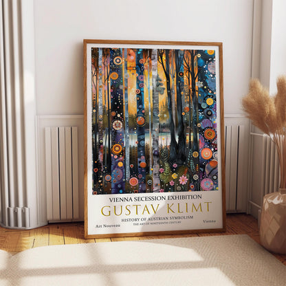 Gustav Klimt Print – Forest Lake Artwork | Art Nouveau Poster On Premium Paper
