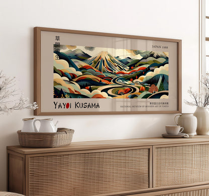 Yayoi Kusama Mount Fuji Print: Japanese Landscape Art