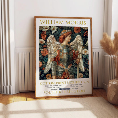 William Morris Exhibition Print: Vintage Textiles Art Poster