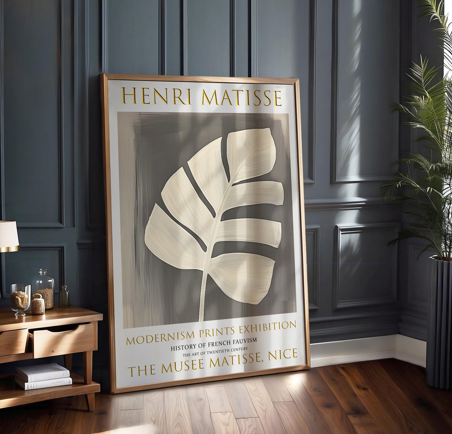 Henri Matisse Inspired Art Print: Fauvist Botanical Leaf