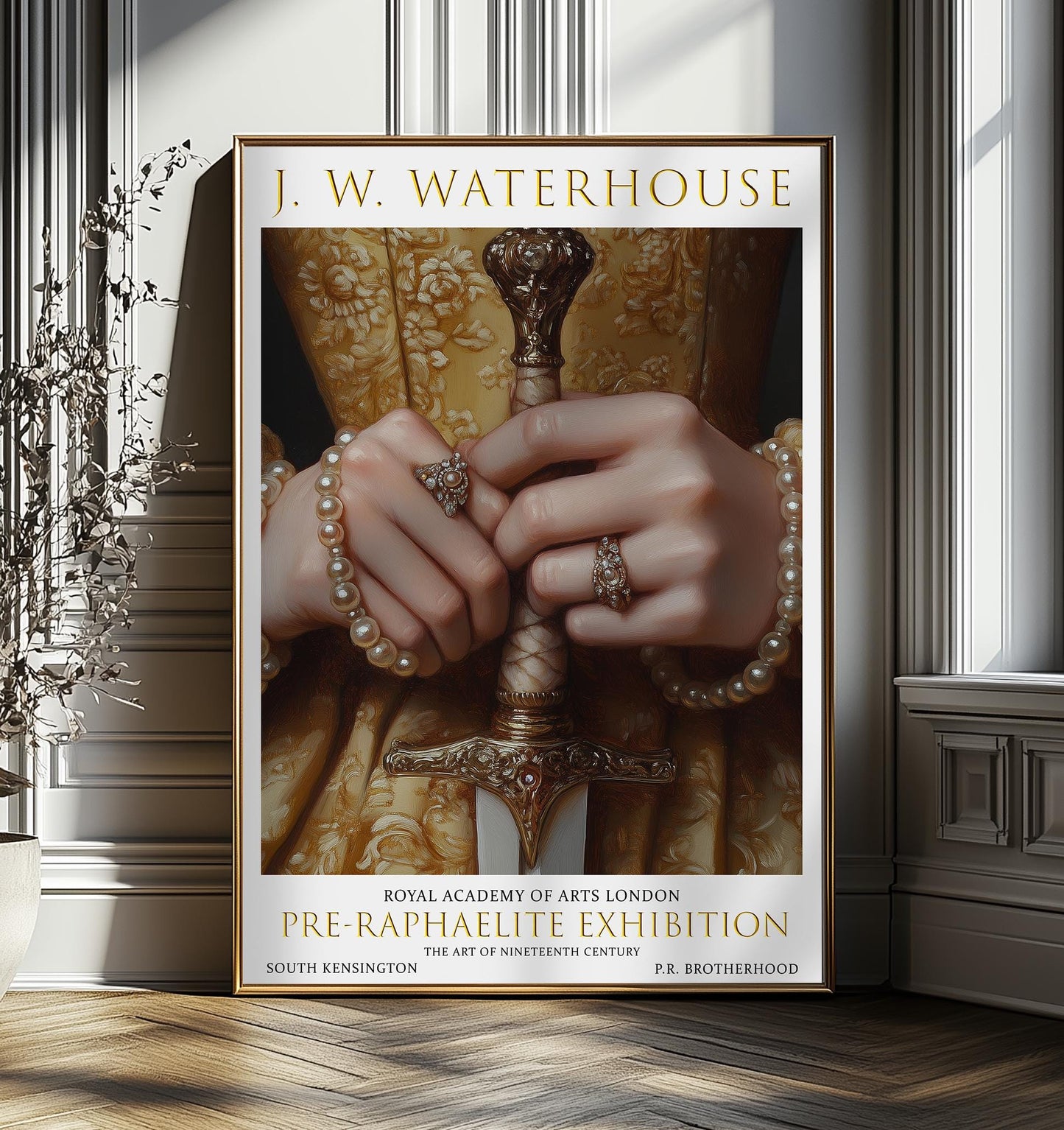 John William Waterhouse Print: Pre-Raphaelite Exhibition Poster