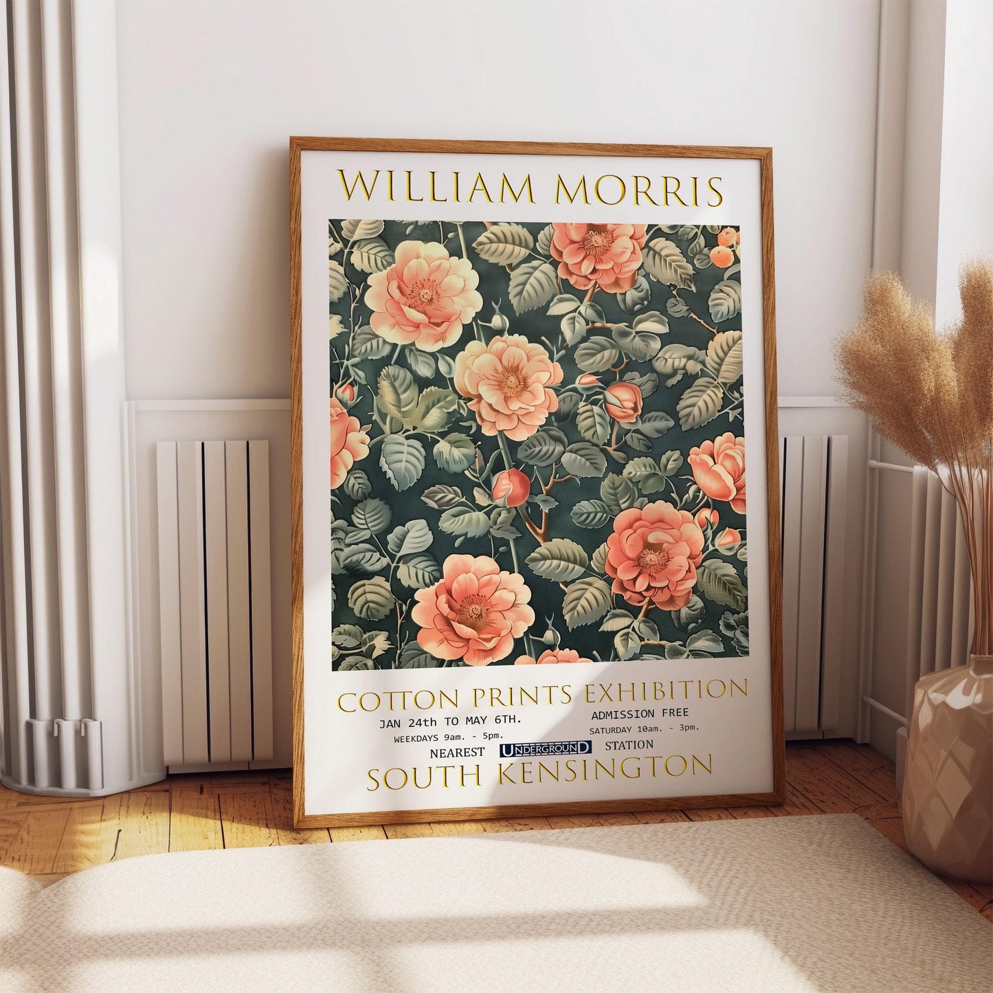 William Morris Roses Print – Vintage Floral Art | Botanical Wall Decor