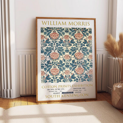 William Morris Print - Vintage Rose And Thistle Floral Art On Premium Matte Paper