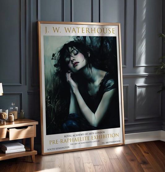 John William Waterhouse Art Print: Pre-Raphaelite Exhibition Poster