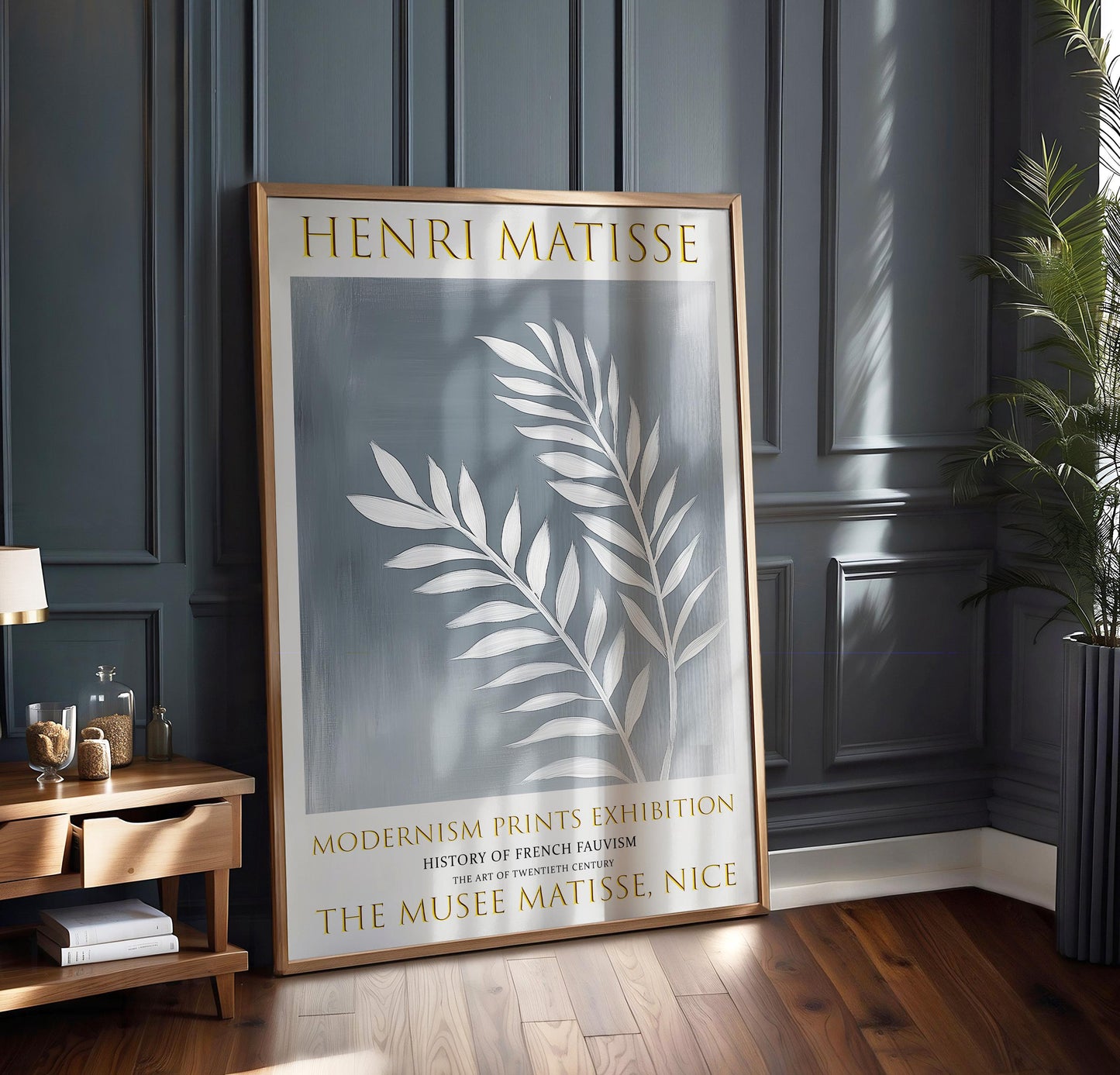 Henri Matisse Exhibition Poster: Abstract Leaf Fauvism Art Print