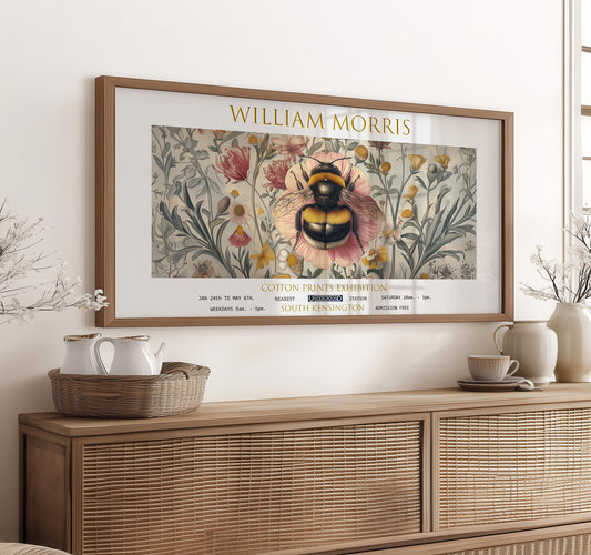 William Morris Bee Panoramic Print – William Morris Poster