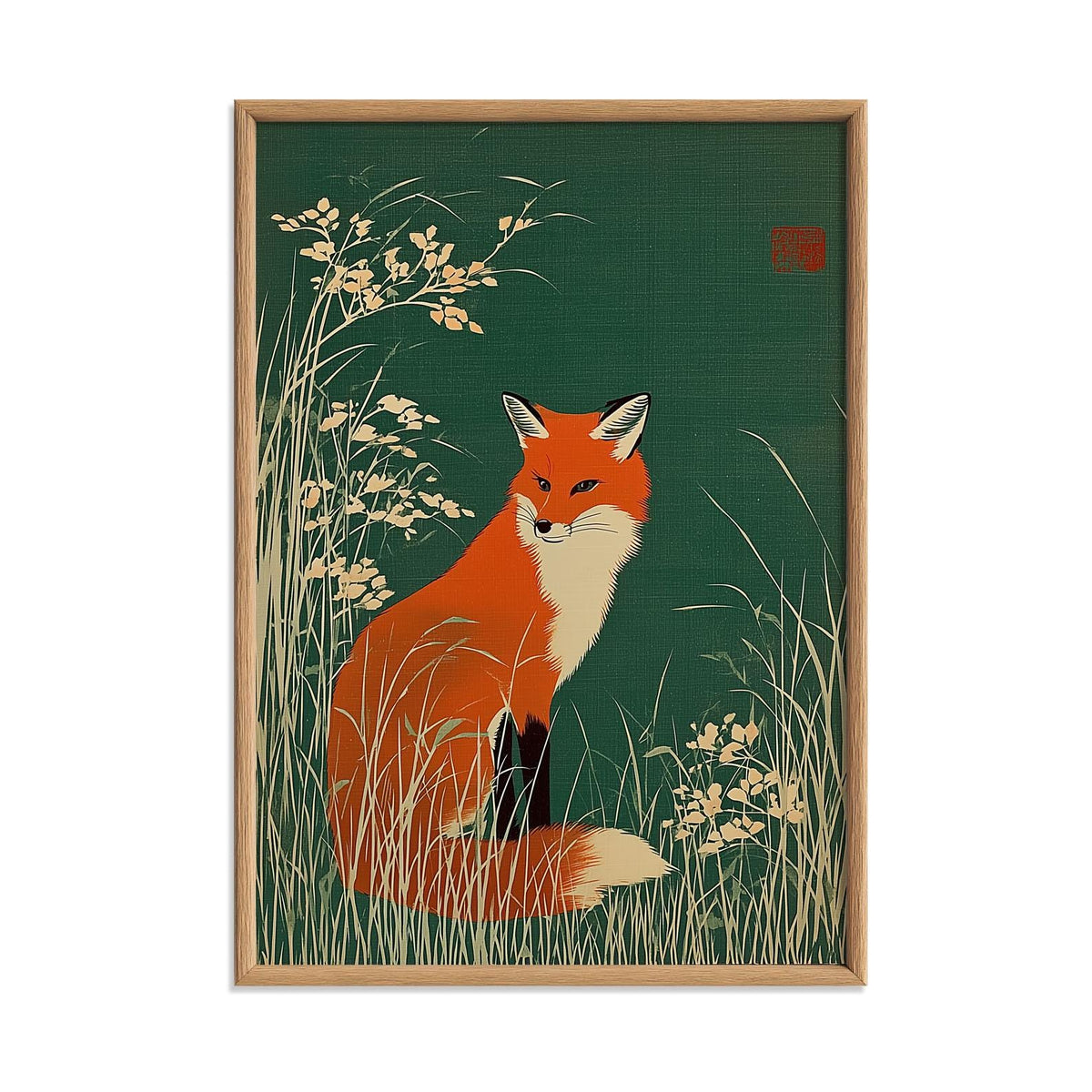 Fox Print, Woodland Wall Art, Animal Poster, Nature Home Decor
