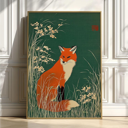 Fox Print, Woodland Wall Art, Animal Poster, Nature Home Decor