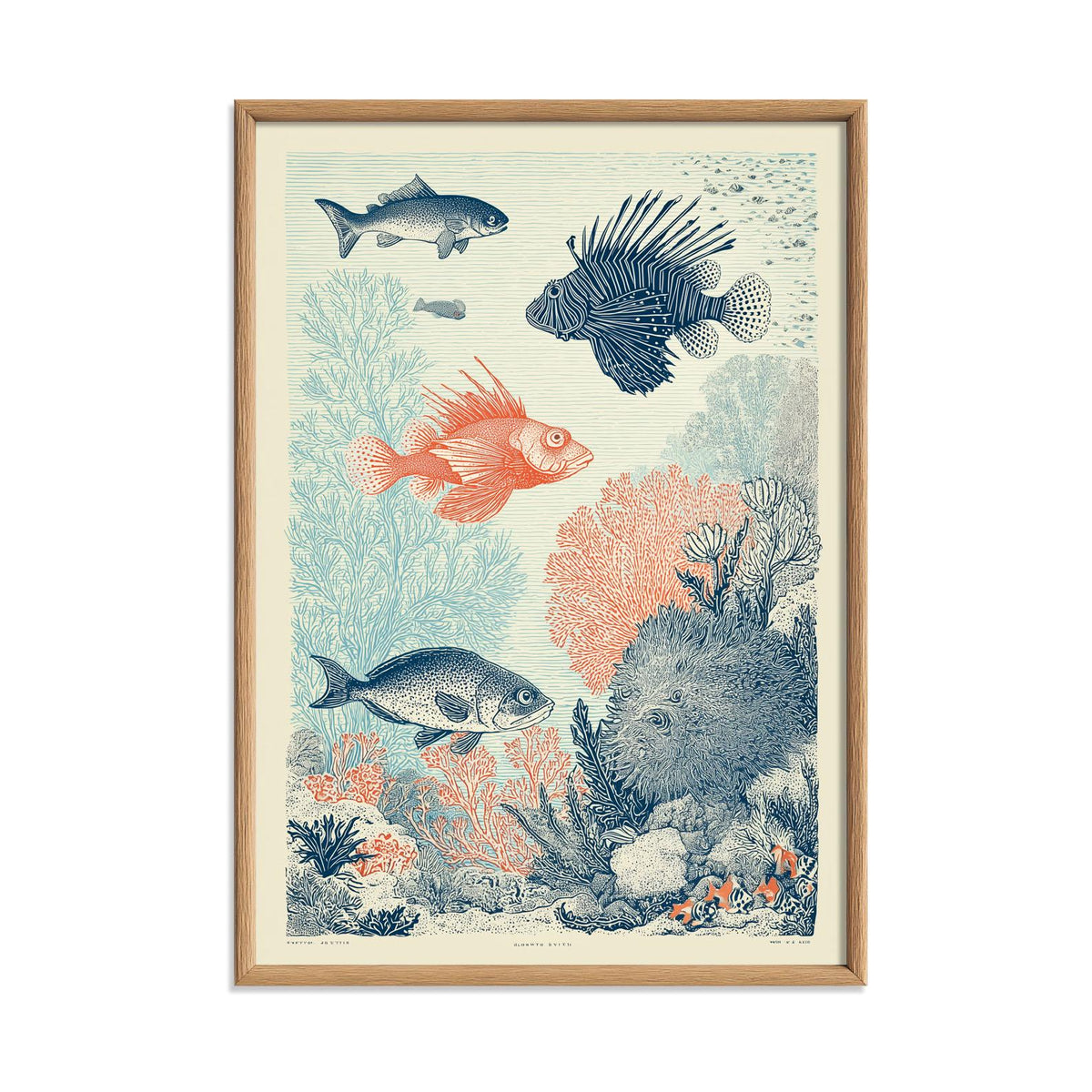 Sea Life Wall Art | Coral Reef Poster | Fish Art Print | Coastal Ocean Decor