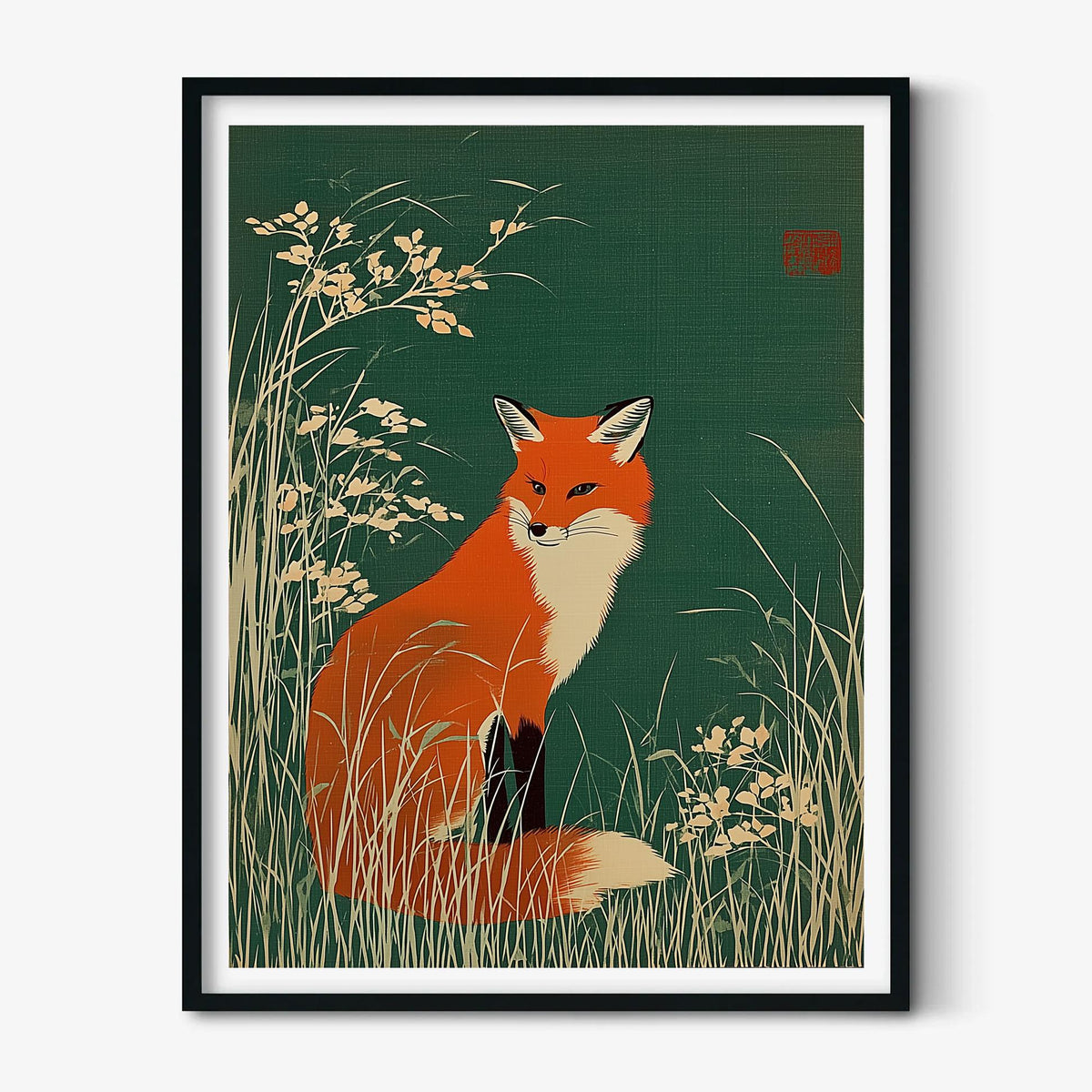 Fox Print, Woodland Wall Art, Animal Poster, Nature Home Decor