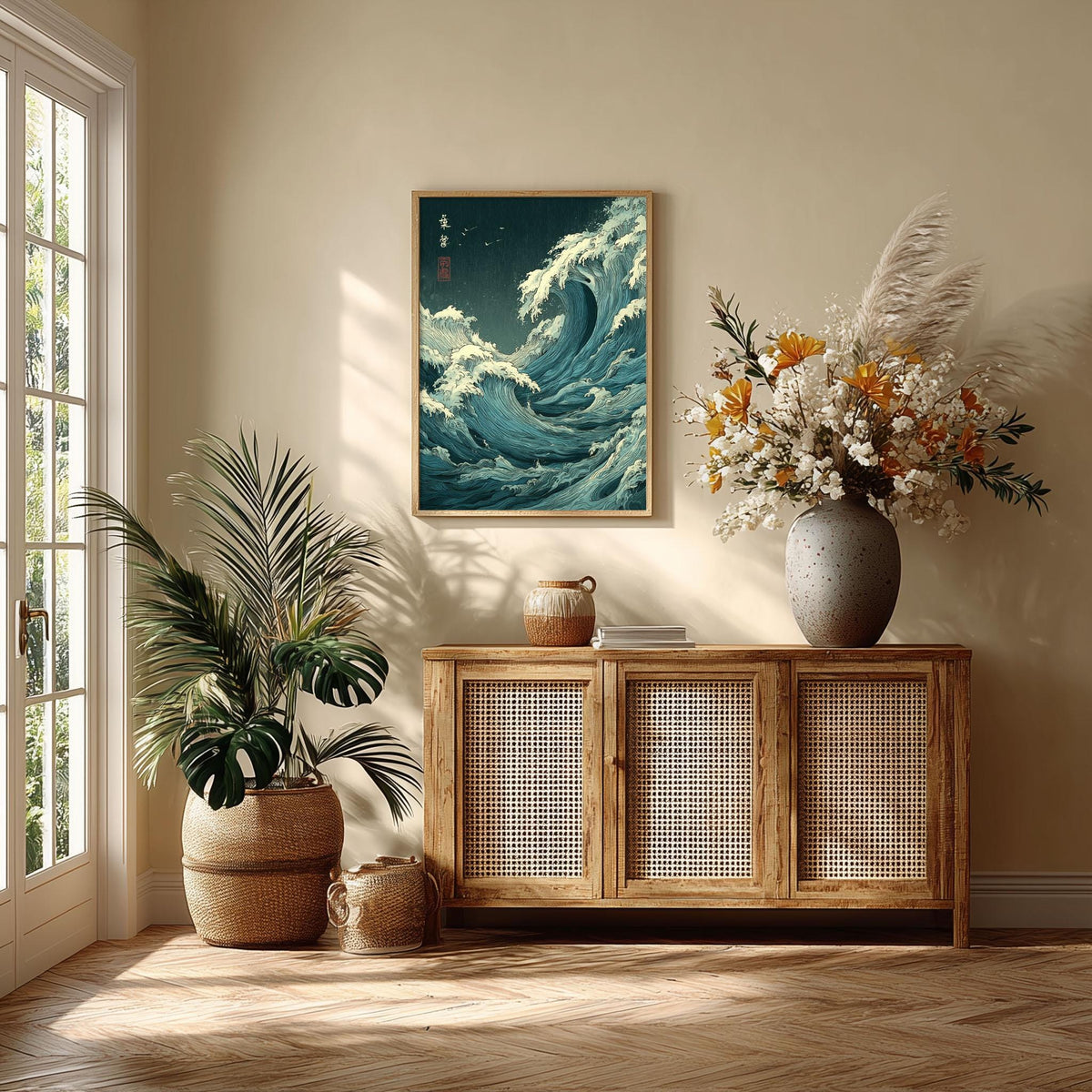 Great Wave Poster, Japanese Woodblock Print, Ocean Wall Art