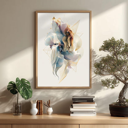 Cuttlefish Poster, Squid Ocean Print, Coastal Bathroom Wall Art