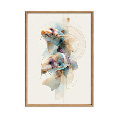 Clown Loach Wall Art, Tropical Fish Print, Coastal Bathroom Wall Art