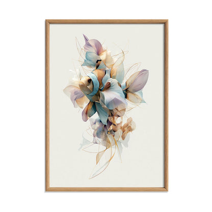 Clownfish Poster, Abstract Aquarium Fish Print, Modern Coastal Wall Art