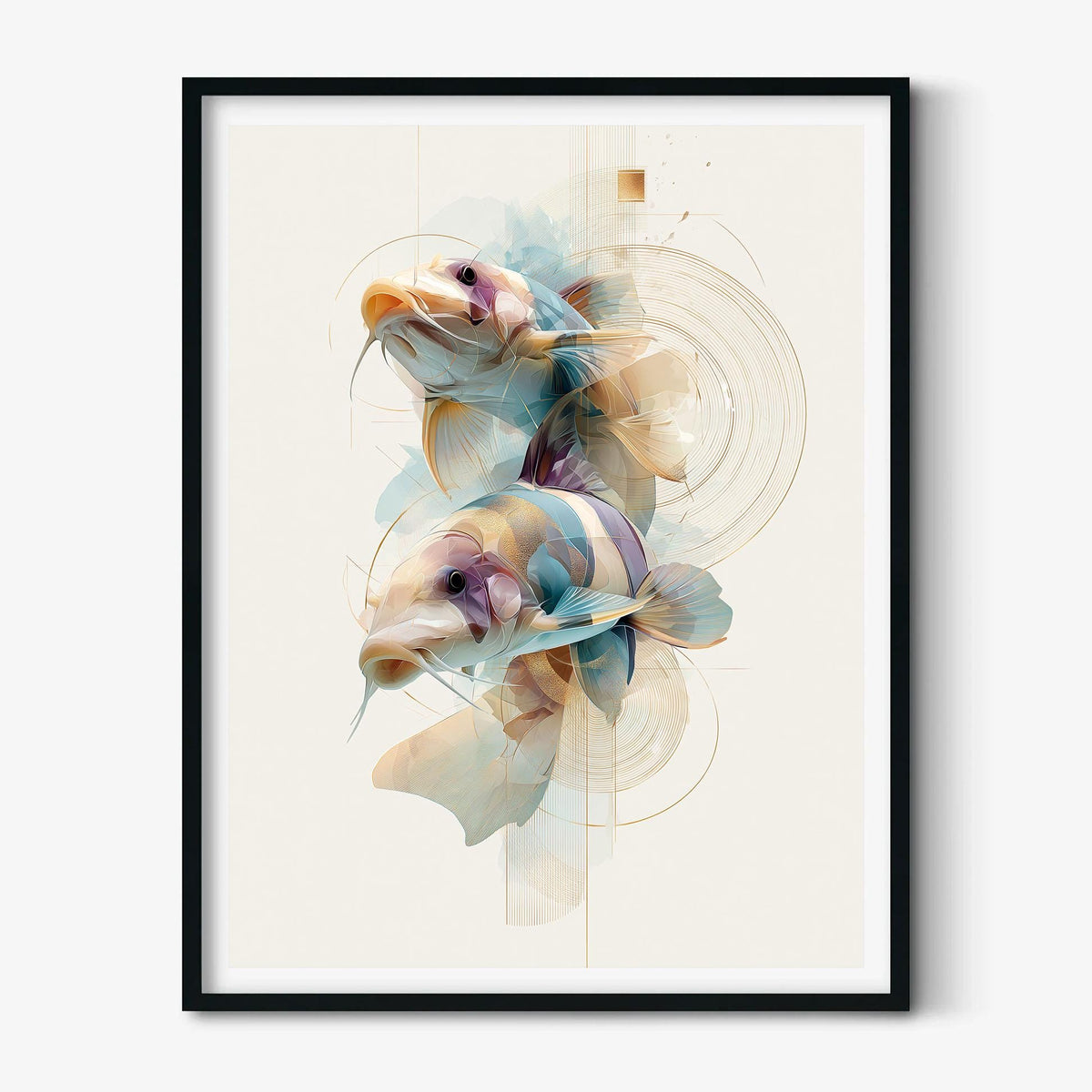 Clown Loach Wall Art, Tropical Fish Print, Coastal Bathroom Wall Art