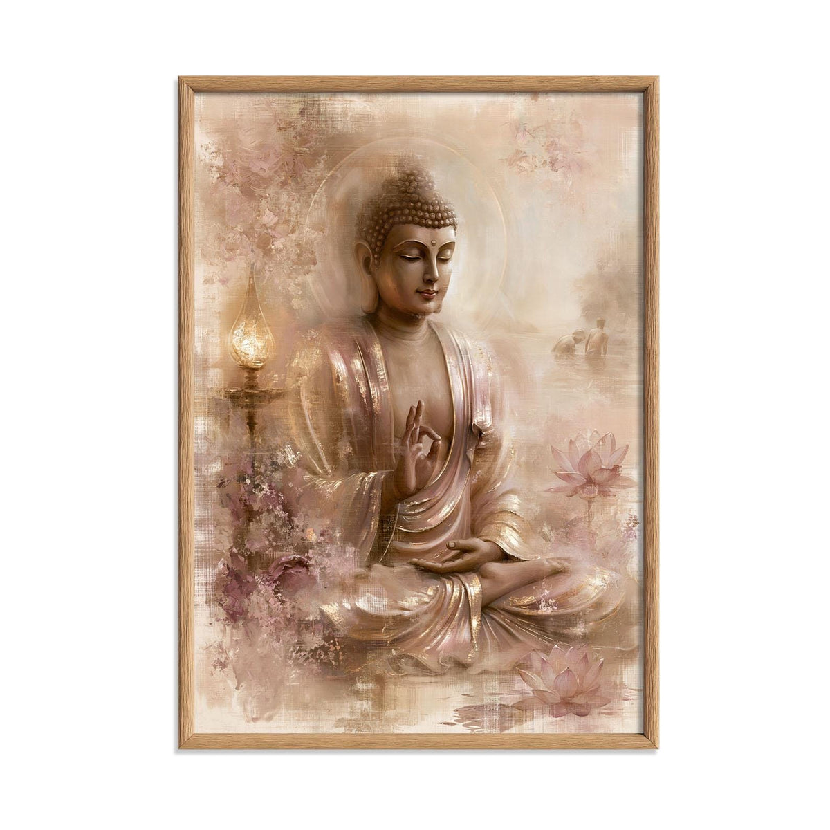 Buddha Poster, Japandi Zen Wall Art for Bedroom, Living Room or Meditation Room