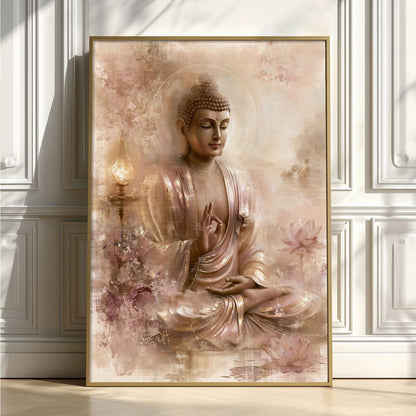 Buddha Poster, Japandi Zen Wall Art for Bedroom, Living Room or Meditation Room