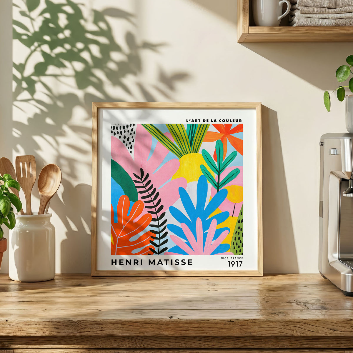 Henri Matisse Inspired Floral Print | Colourful Botanical Art