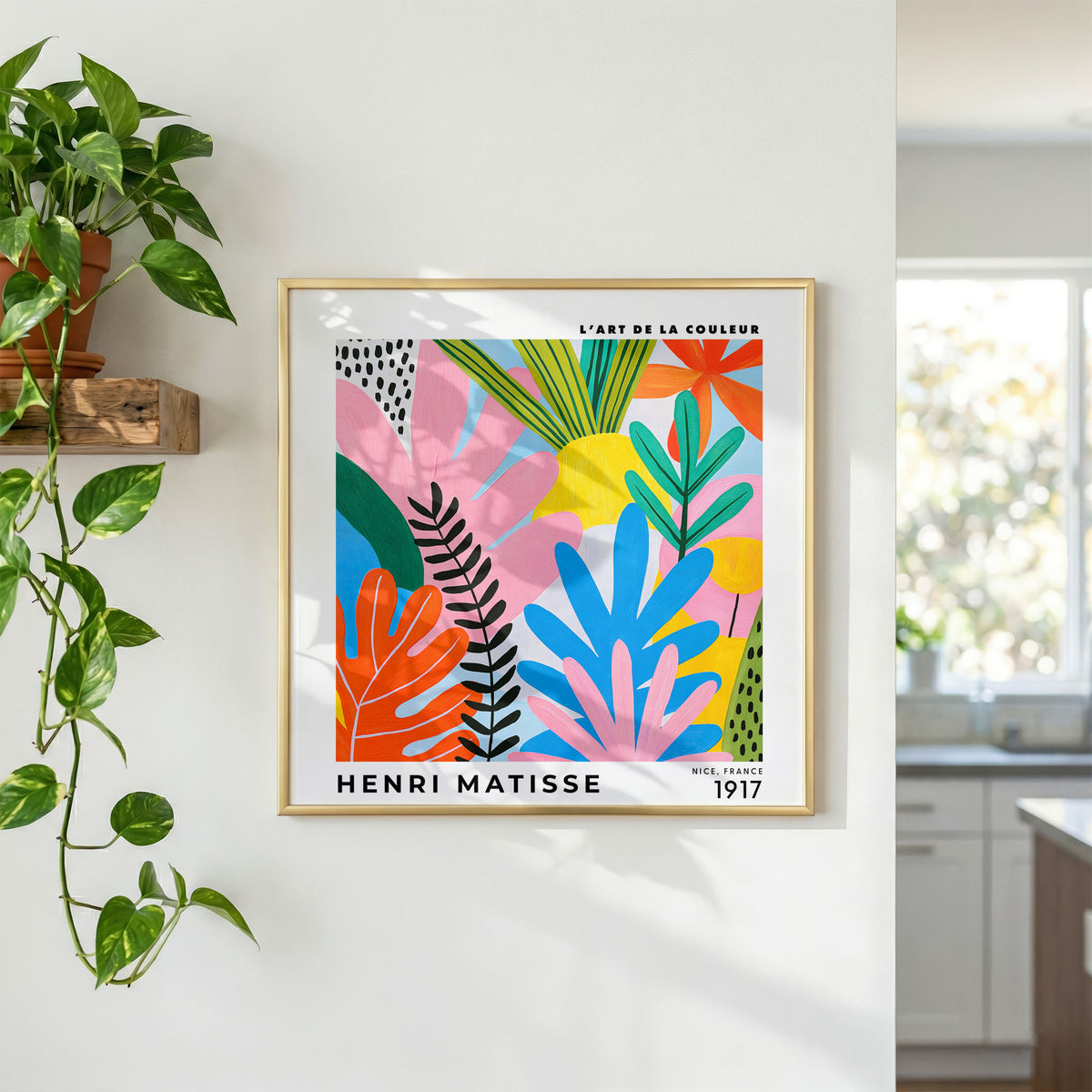 Henri Matisse Inspired Floral Print | Colourful Botanical Art