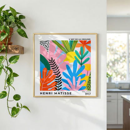 Henri Matisse Inspired Floral Print | Colourful Botanical Art
