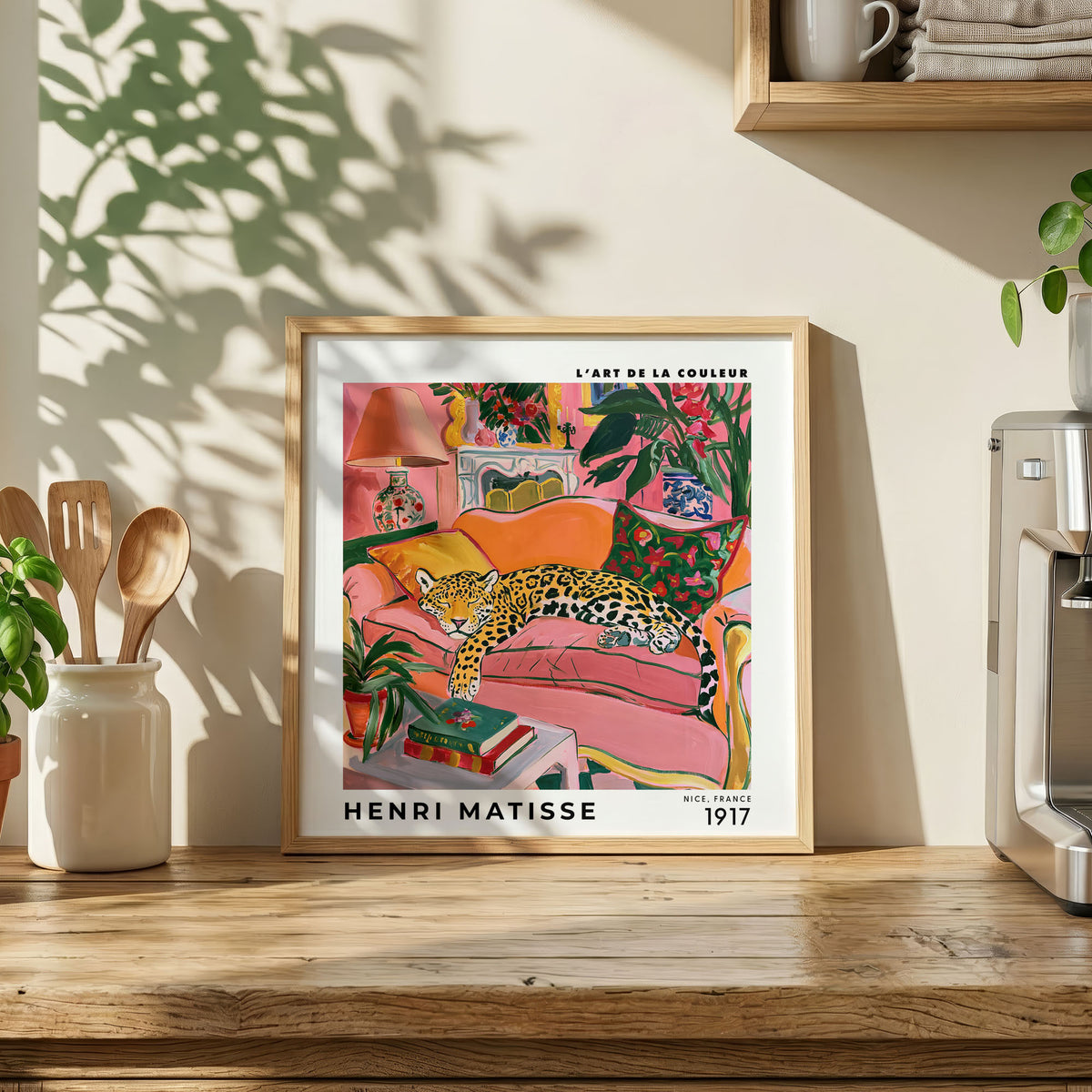 Henri Matisse Inspired Leopard Print | Colourful Wall Art