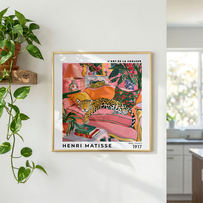 Henri Matisse Inspired Leopard Print | Colourful Wall Art
