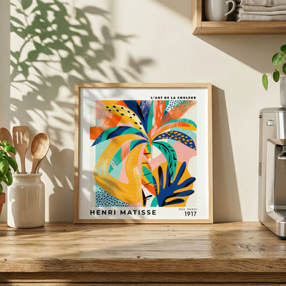 Henri Matisse Inspired Tropical Abstract Print | Colourful Art