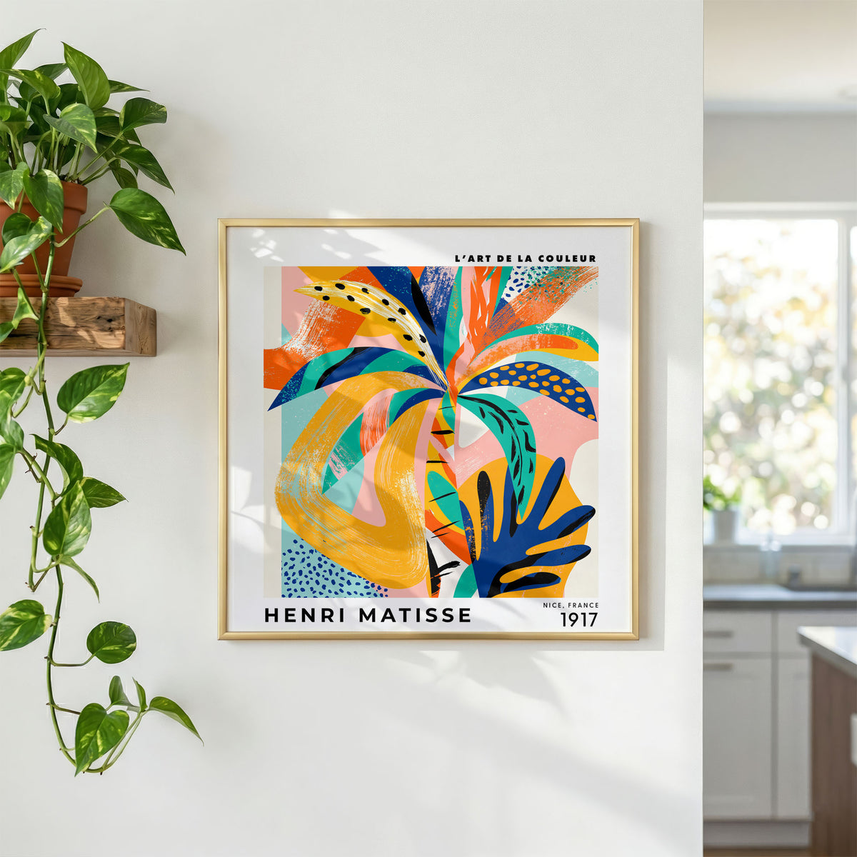 Henri Matisse Inspired Tropical Abstract Print | Colourful Art