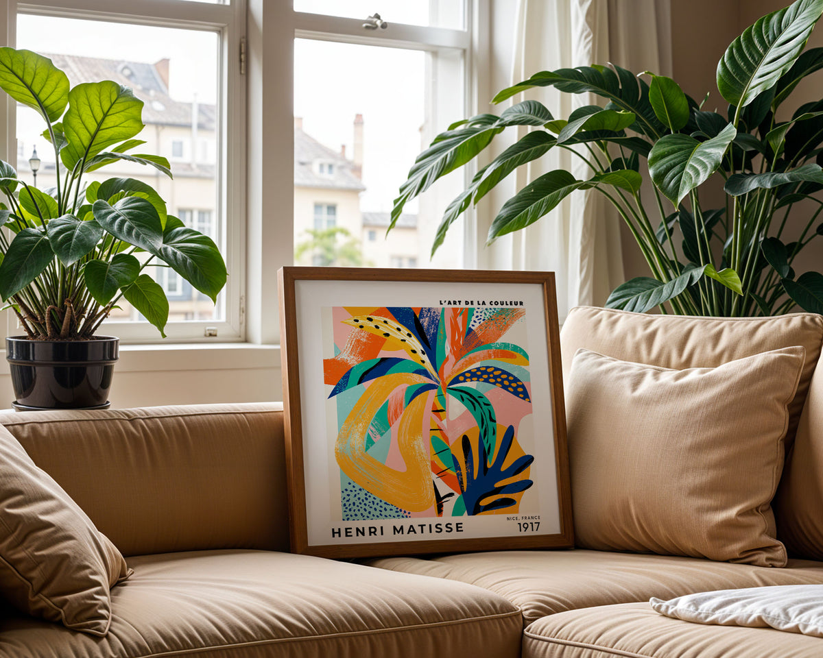 Henri Matisse Inspired Tropical Abstract Print | Colourful Art
