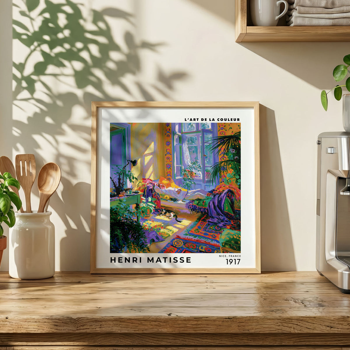 Henri Matisse Inspired Colourful Interior Print | Sunlit Room Art