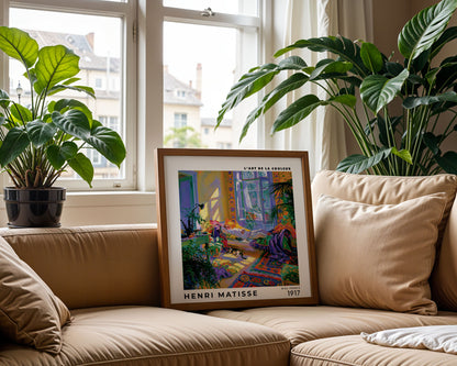 Henri Matisse Inspired Colourful Interior Print | Sunlit Room Art