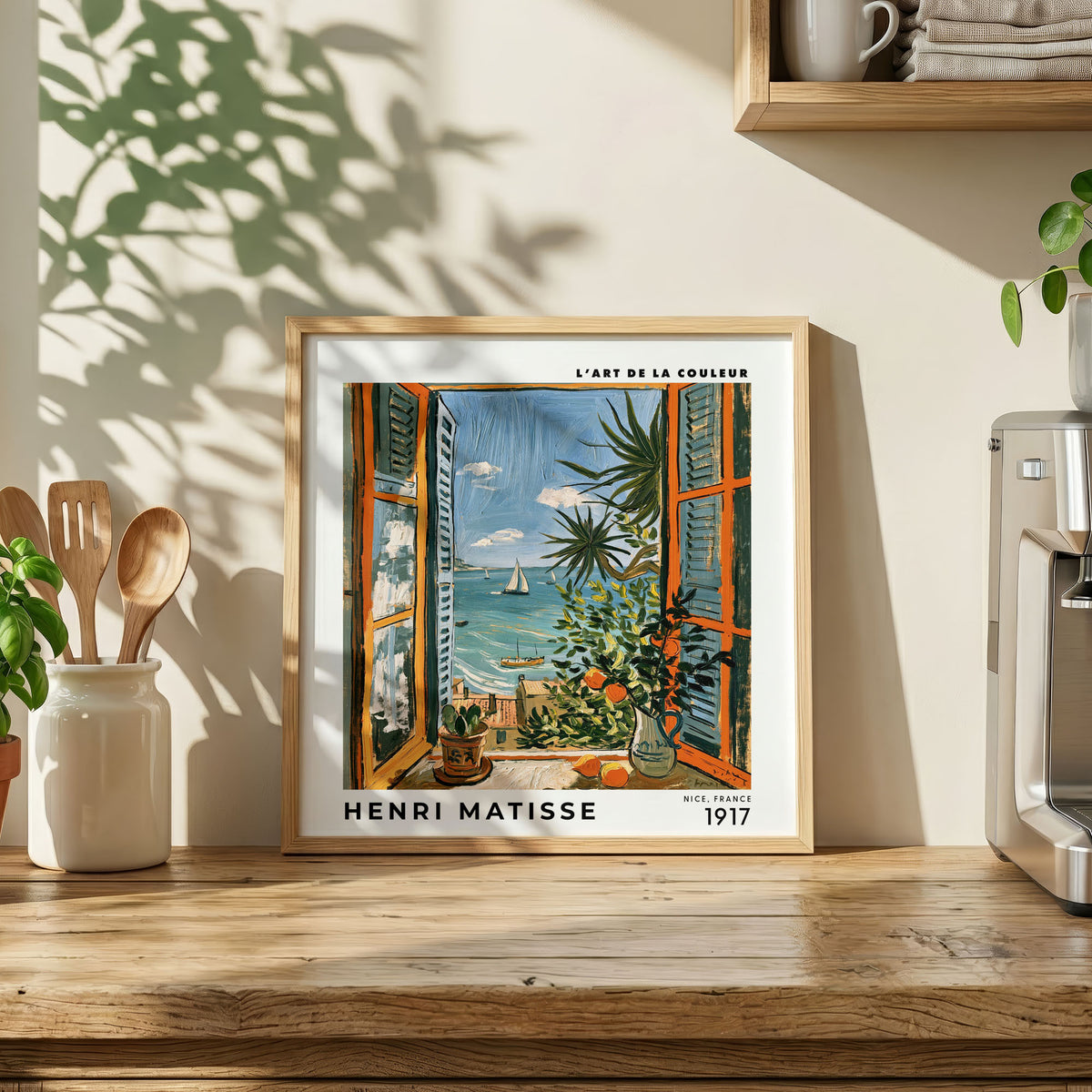 Henri Matisse Inspired Citrus Window Print | Coastal Wall Art