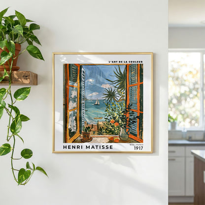 Henri Matisse Inspired Citrus Window Print | Coastal Wall Art