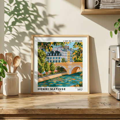 Henri Matisse Inspired Paris Bridge Print | French City Art