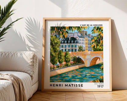 Henri Matisse Inspired Paris Bridge Print | French City Art