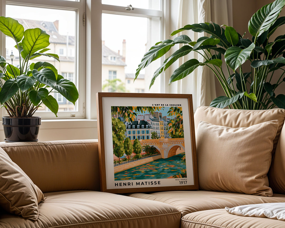 Henri Matisse Inspired Paris Bridge Print | French City Art